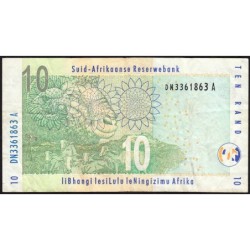 Afrique du Sud - Pick 128a - 10 rand - Série DN A - 2005 - Etat : TB+