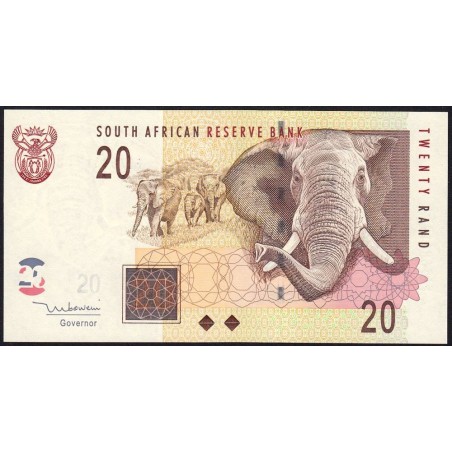 Afrique du Sud - Pick 129a - 20 rand - Série FL B - 2005 - Etat : NEUF