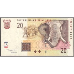 Afrique du Sud - Pick 129a - 20 rand - Série HF B - 2005 - Etat : TTB