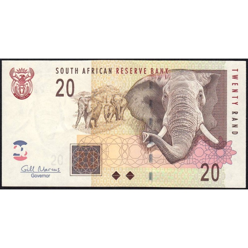 Afrique du Sud - Pick 129b - 20 rand - Série BS B - 2009 - Etat : SUP