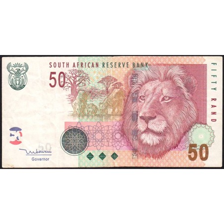 Afrique du Sud - Pick 130a - 50 rand - Série DM C - 2005 - Etat : TB+