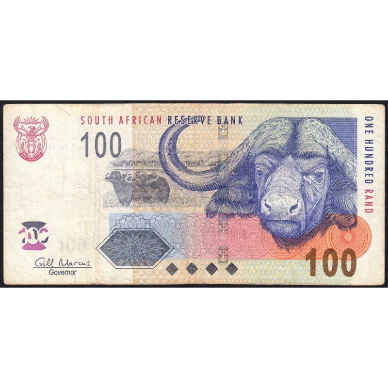 Afrique du Sud - Pick 131b - 100 rand - Série DN D- 2009 - Etat : TB