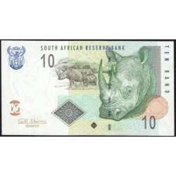 Afrique du Sud - Pick 128b - 10 rand - Série BM A - 2009 - Etat : NEUF