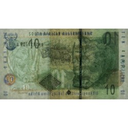 Afrique du Sud - Pick 128b - 10 rand - Série BM A - 2009 - Etat : NEUF