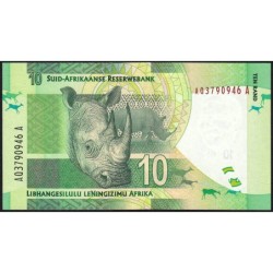 Afrique du Sud - Pick 133 - 10 rand - Série AQ A - 2012 - Etat : NEUF