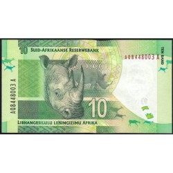 Afrique du Sud - Pick 133 - 10 rand - Série AQ A - 2012 - Etat : NEUF