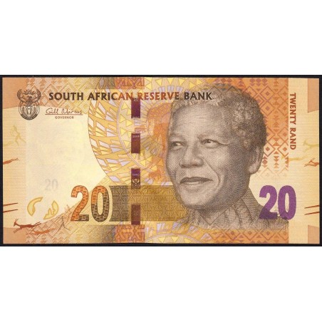 Afrique du Sud - Pick 134 - 20 rand - Série AD B - 2012 - Etat : NEUF