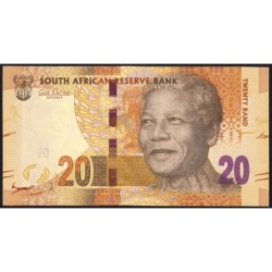 Afrique du Sud - Pick 134 - 20 rand - Série AD B - 2012 - Etat : NEUF