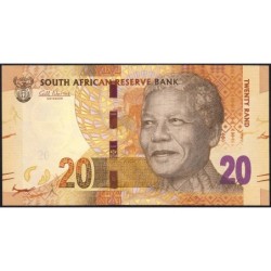 Afrique du Sud - Pick 134 - 20 rand - Série AD B - 2012 - Etat : NEUF
