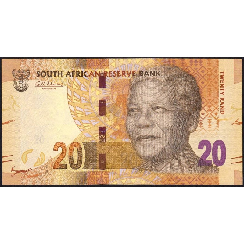 Afrique du Sud - Pick 134 - 20 rand - Série AD B - 2012 - Etat : NEUF