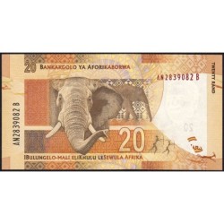 Afrique du Sud - Pick 134 - 20 rand - Série AN B - 2012 - Etat : NEUF