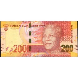 Afrique du Sud - Pick 137 - 200 rand - Série BH E - 2012 - Etat : NEUF