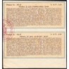 Roumanie - Paire de coupons - 89,35 francs - 1944-1945 - Etat : SUP