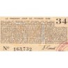 Roumanie - Paire de coupons - 89,35 francs - 1945-1946 - Etat : SUP