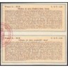 Roumanie - Paire de coupons - 89,35 francs - 1947-1948 - Etat : SUP