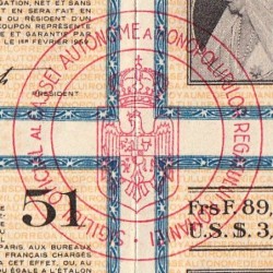 Roumanie - Ensemble de 4 coupons - 89,35 francs - 1949-1955- Etat : SUP