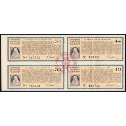 Roumanie - Ensemble de 4 coupons - 89,35 francs - 1950-1956- Etat : SUP