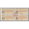 Roumanie - Ensemble de 4 coupons - 89,35 francs - 1950-1956- Etat : SUP