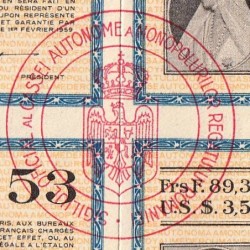 Roumanie - Ensemble de 4 coupons - 89,35 francs - 1950-1956- Etat : SUP