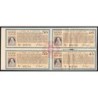 Roumanie - Ensemble de 4 coupons - 89,35 francs - 1951-1957- Etat : TTB