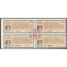 Roumanie - Ensemble de 4 coupons - 89,35 francs - 1952-1958- Etat : SUP