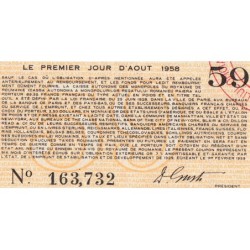 Roumanie - Ensemble de 4 coupons - 89,35 francs - 1953-1959- Etat : SUP