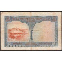 Indochine Française - Cambodge - Pick 94 - 1 piastre - Série P4 - 1954 - Etat : B+