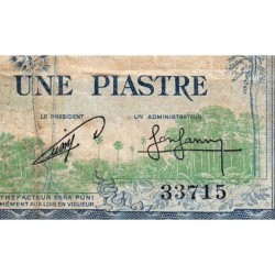 Indochine Française - Cambodge - Pick 94 - 1 piastre - Série P4 - 1954 - Etat : B+