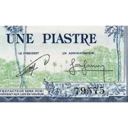 Indochine Française - Cambodge - Pick 94 - 1 piastre - Série W6 - 1954 - Etat : TTB+