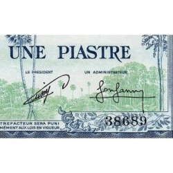 Indochine Française - Cambodge - Pick 94 - 1 piastre - Série E10 - 1954 - Etat : SUP-