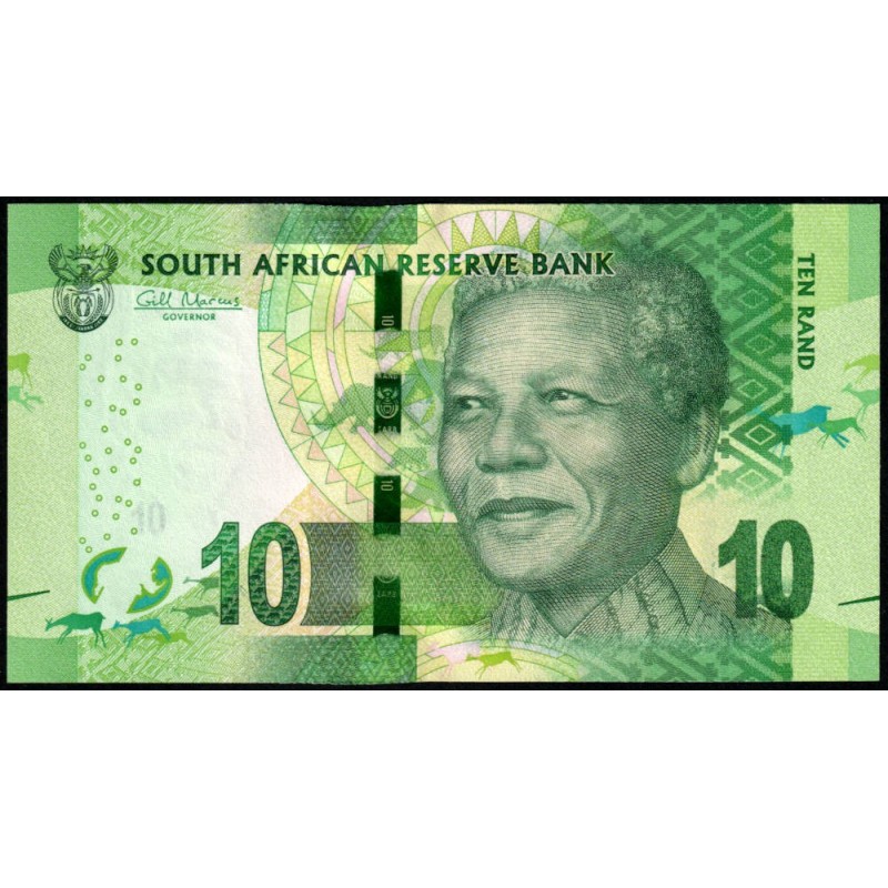 Afrique du Sud - Pick 138a - 10 rand - Série CB A - 2013 - Etat : NEUF