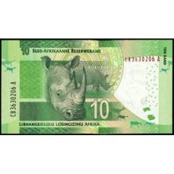Afrique du Sud - Pick 138a - 10 rand - Série CB A - 2013 - Etat : NEUF