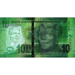 Afrique du Sud - Pick 138a - 10 rand - Série CB A - 2013 - Etat : NEUF