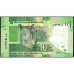 Afrique du Sud - Pick 138a - 10 rand - Série DK A - 2013 - Etat : NEUF