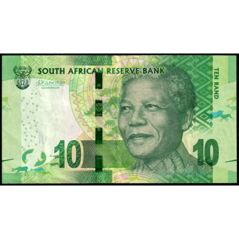 Afrique du Sud - Pick 138a - 10 rand - Série GL A - 2013 - Etat : TTB