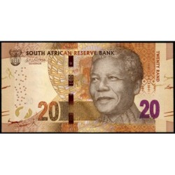 Afrique du Sud - Pick 139b - 20 rand - Série JR B - 2015 - Etat : NEUF