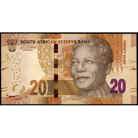 Afrique du Sud - Pick 139b - 20 rand - Série JR B - 2015 - Etat : NEUF