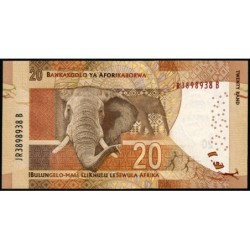 Afrique du Sud - Pick 139b - 20 rand - Série JR B - 2015 - Etat : NEUF