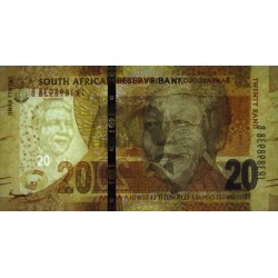 Afrique du Sud - Pick 139b - 20 rand - Série JR B - 2015 - Etat : NEUF