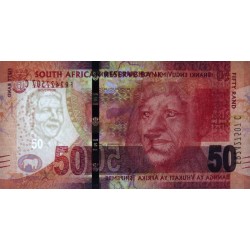 Afrique du Sud - Pick 140b - 50 rand - Série FR C - 2015 - Etat : NEUF