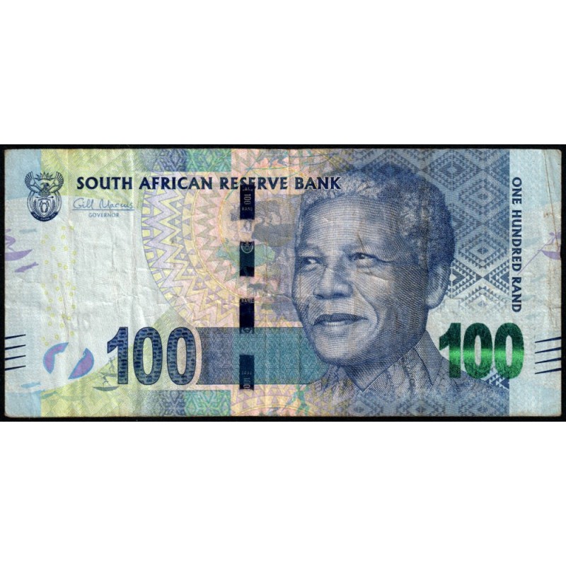 Afrique du Sud - Pick 141a - 100 rand - Série LD D - 2013 - Etat : TB