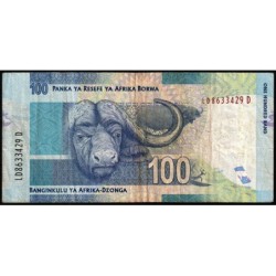 Afrique du Sud - Pick 141a - 100 rand - Série LD D - 2013 - Etat : TB