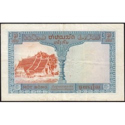 Indochine Française - Laos - Pick 100 - 1 piastre - Série B3 - 1954 - Etat : TB+