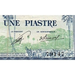 Indochine Française - Laos - Pick 100 - 1 piastre - Série B3 - 1954 - Etat : TB+