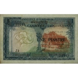 Indochine Française - Laos - Pick 100 - 1 piastre - Série Z3 - 1954 - Etat : SPL
