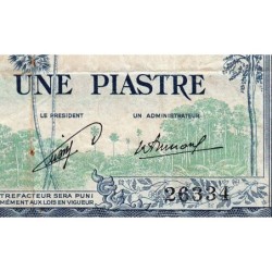 Indochine Française - Laos - Pick 100 - 1 piastre - Série F4 - 1954 - Etat : TB