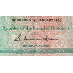 Hong Kong - HSBC - Pick 191a_2 - 10 dollars - Série DW - 01/01/1986 - Etat : TB+