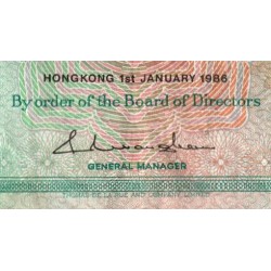 Hong Kong - HSBC - Pick 191a_2 - 10 dollars - Série ET - 01/01/1986 - Etat : TTB