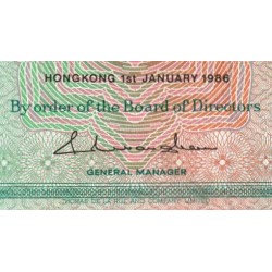 Hong Kong - HSBC - Pick 191a_2 - 10 dollars - Série GB - 01/01/1986 - Etat : SUP+
