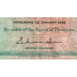Hong Kong - HSBC - Pick 191a_2 - 10 dollars - Série GZ - 01/01/1986 - Etat : TTB